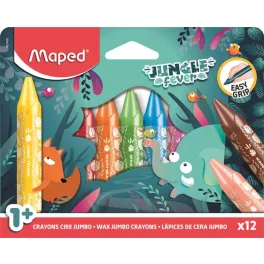   Maped Zsírkréta Készlet Vastag 12 Szín/Készlet Jungle Fever