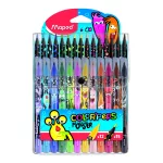 Maped Color Peps Filctoll És Színes Ceruza Készlet Monster 12+15 Különböző Szín
