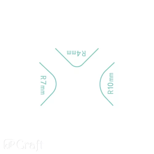 DP Craft Saroklyukasztó 3 in 1 Kerekített Sarkokhoz