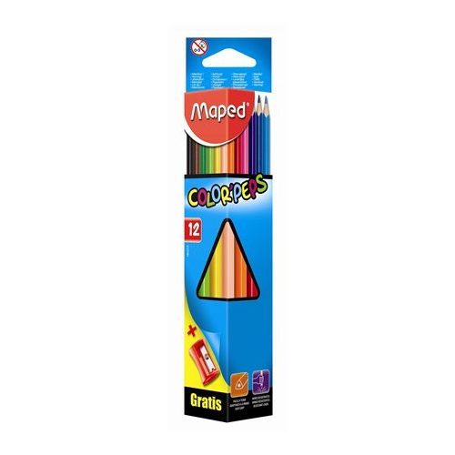 Maped Color Peps Akvarell Színes Ceruza Készlet Hegyezővel 12 Darabos
