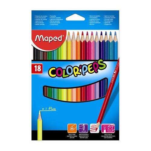 Maped Color Peps Színes Ceruza Készlet 18 Darabos