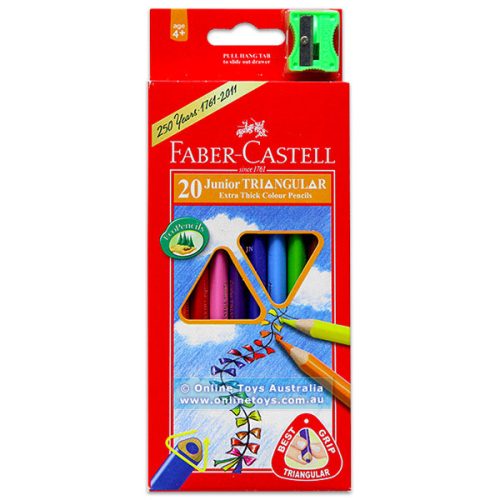 Faber Castell Színes Ceruza Készlet Háromszögletű 20 Darabos