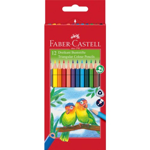 Faber Castell Színes Ceruza Készlet 12 Darabos Papagáj Mintás