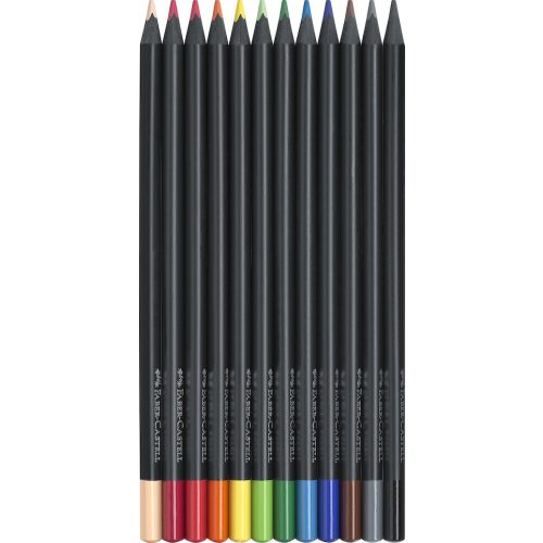 Faber Castell Színes Ceruza Készlet 12 Darabos Black Edition Fekete Test