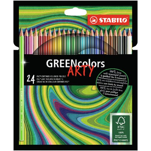 Stabilo Arty Greencolors Színesceruza Készlet 24 Darab/Készlet