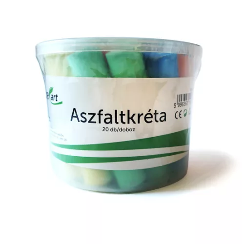 CreArt Aszfaltkréta Műanyag Hengerben 20 Darab/doboz