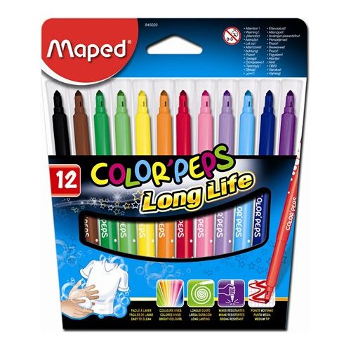 Maped Colorpeps Filctoll Készlet Mosható 12 Darab/Csomag