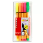 Stabilo Point 88 Tűfilc Mini Készlet Neon 5 Darab/Készlet