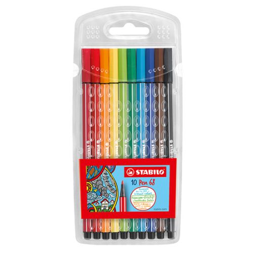 Stabilo Pen 68 Filctoll Készlet 10 Darab/Készlet