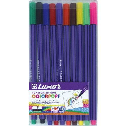 Luxor Colorpops Filctoll Készlet 1 mm 10 szín/Csomag