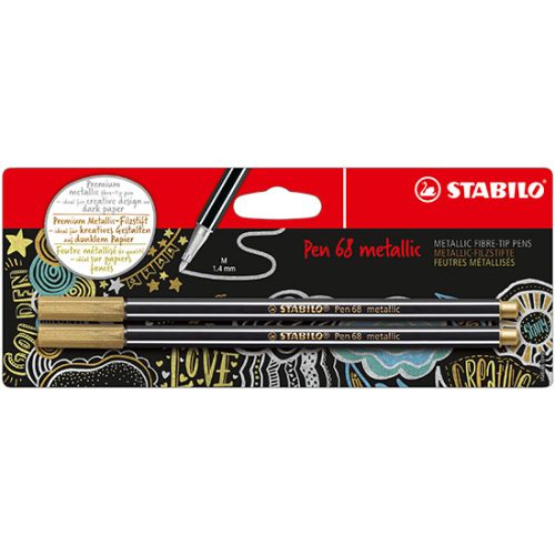 Stabilo Pen 68 Metallic Filctoll Készlet 2 darab/készlet