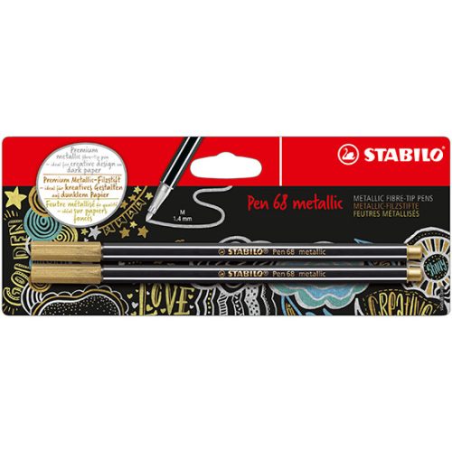 Stabilo Pen 68 Metallic Filctoll Készlet 2 Darab/Készlet