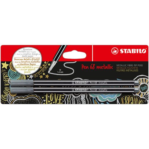 Stabilo Pen 68 Metallic Filctoll Készlet 2 Darab/Készlet