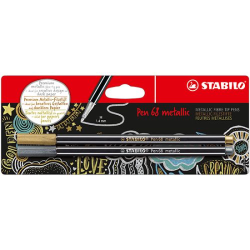 Stabilo Pen 68 Metallic Filctoll Készlet 2 Darab/Készlet