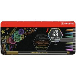 Pen 68 Metallic Filctoll 8 Darab