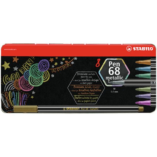 Stabilo Pen 68 Metallic Filctoll Készlet 8 Darab/Készlet