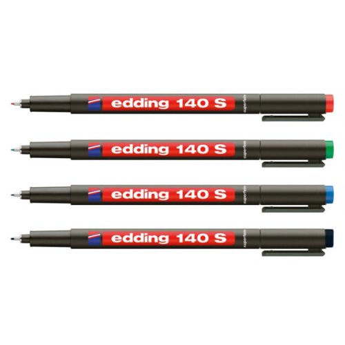 Edding 140S Permanent Marker Készlet 4 szín/Csomag 4 Darab/Csomag