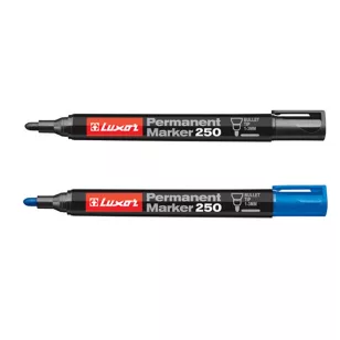   Luxor 250B Permanent Marker 1-3 mm Fekete-Kék 2 Darab/Csomag
