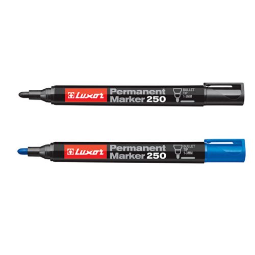 Luxor 250B Permanent Marker 1-3 mm Fekete-Kék 2 Darab/Csomag