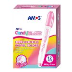 Amos Candy Dry Száraz Szövegkiemelő 8 mm Milky Pink