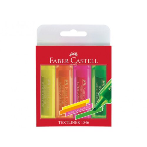 Faber Castell Szövegkiemelő Superfluor Készlet 4 Darab/Készlet