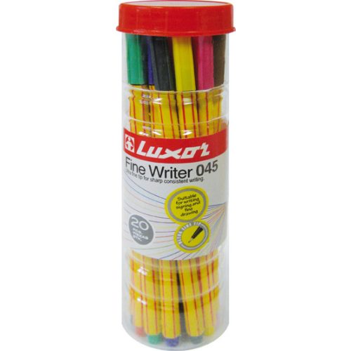 Luxor Fine Writer Tűfilc 0,45 mm 20 szín/Készlet 20 Darab/Készlet