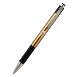   Zebra F-301A Golyóstoll 0,24 mm Kék Tinta Metál Arany Test Nyomógombos