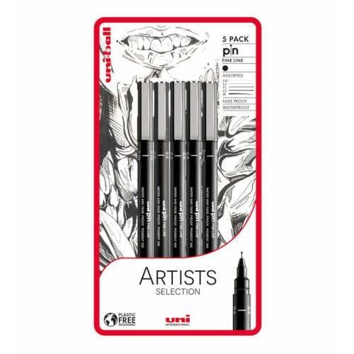 Uni Pin 5 Darabos Rajzmarker Készlet Artist Selection