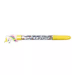 SchoolArt Kupakos Rollertoll 0,38 mm Kék Tinta Unikornis Csillámos Áttetsző Test