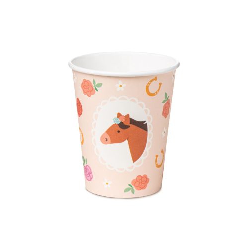 Papírpohár 220 ml 6 Darab/Csomag Horse