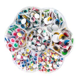   DP Craft Kerek Mozgó Szem Öntapadós Mix 550 Darab Vegyes Méretben