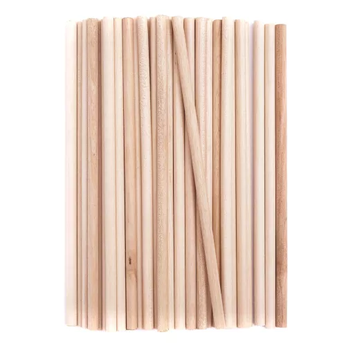 DP Craft Fa Pálcika Henger 15 x 0,5 cm 50 Darab/Csomag Natúr
