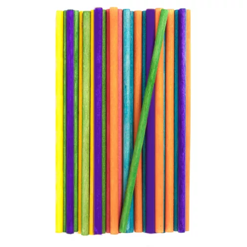 DP Craft Fa Pálcika Henger 15 x 0,5 cm 50 Darab/Csomag Vegyes Színek