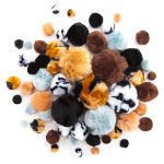 DP Craft Pompon 1-5 cm 56 Darab/Csomag Állat Minták