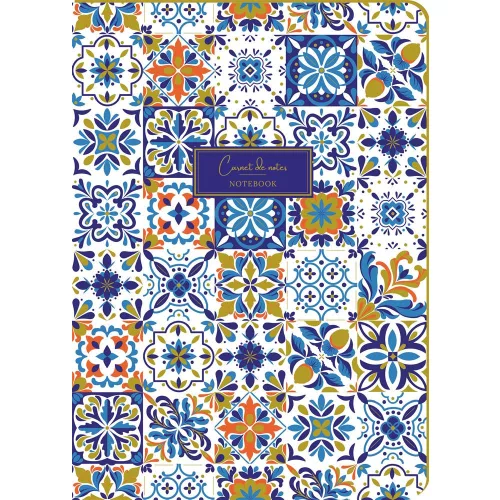 Pictura Notesz A/5 96 Lapos Vonalas Élfestett Azulejo Kék