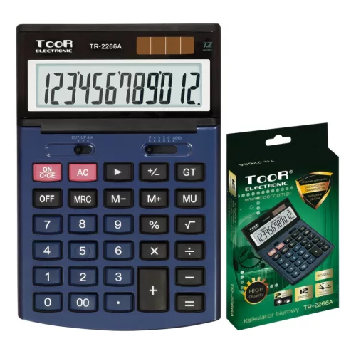 TooR TR-2266A Asztali Számológép 12 Digites
