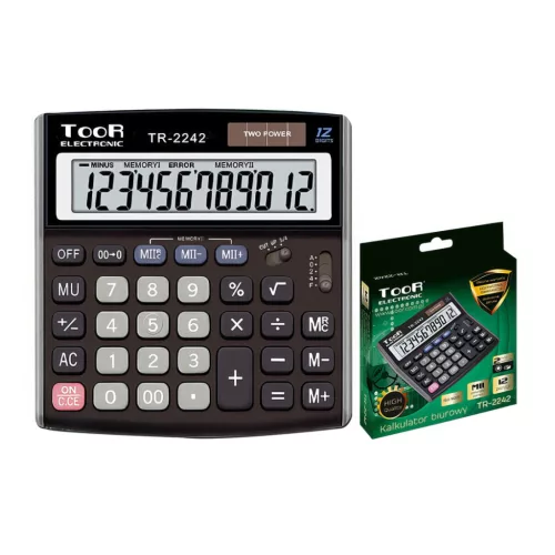 TooR TR-2242 Asztali Számológép 12 Digites