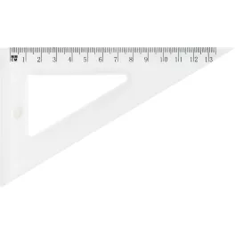   Grand GR-853T Vonalzó Háromszög 60 Fokos 13,5 cm Átlátszó