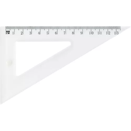 Grand GR-853T Vonalzó Háromszög 60 Fokos 13,5 cm Átlátszó