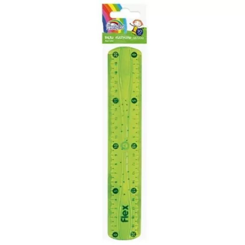 Fiorello GR-F200 Vonalzó Műanyag Hajlítható 20 cm Vegyes Színek