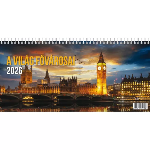 T-Calendar Asztali Naptár A Világ Fővárosai 2026
