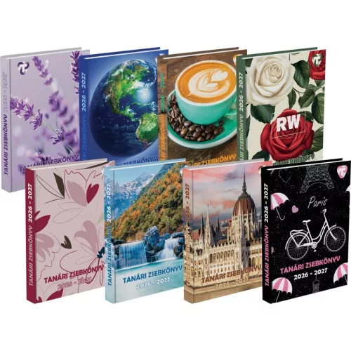 T-Creativ Tanári Zsebkönyv B/6 2025-2026 240 Oldal Vegyes Minta