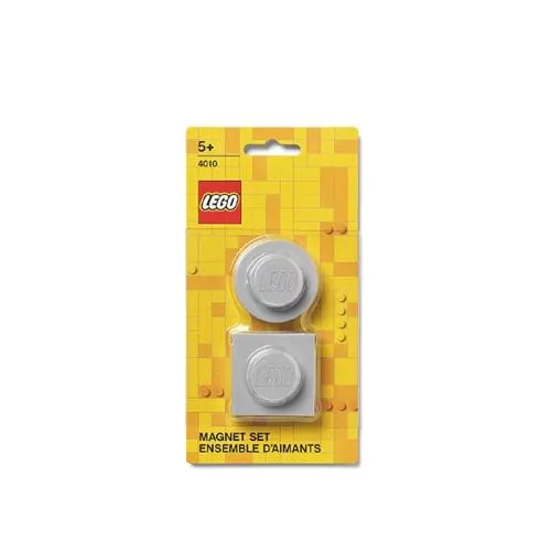 Mágnes, 2 különböző forma, LEGO, szürke