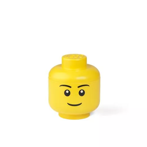Tárolódoboz, fej, kicsi, LEGO, Boy