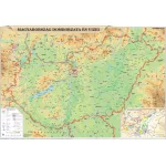 Kétoldalas Könyökalátét Magyarország Domborzata és Magyarország Borvidékei 66x45 cm