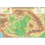 Kétoldalas Könyökalátét Magyarország Domborzata és Magyarország Borvidékei 66x45 cm