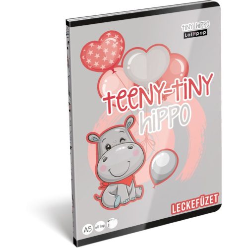 Lizzy Card Leckefüzet Tűzött A/5 FSC Lollipop Tiny Hippo