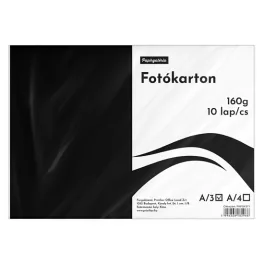 CreArt Dekorkarton A/3 160 gramm Fekete 10 Darab/Csomag
