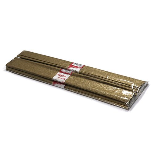 CreArt Krepp Papír 50x200 cm Metál Arany csomag 5 Darab/Csomag