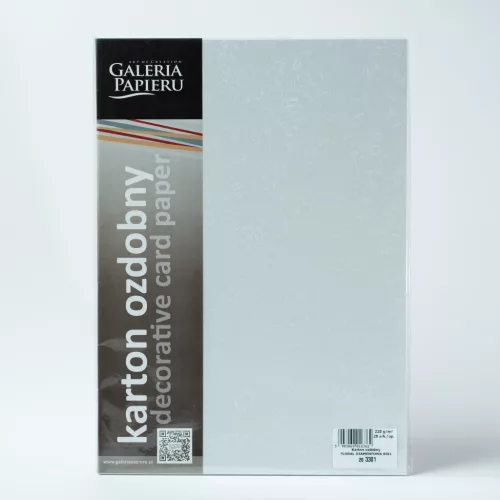Papírgalária Prémium Meghívó Papír A/4 220 gramm 20 Ív Floral Gyémánt Fehér Lézer Nyomtatóhoz